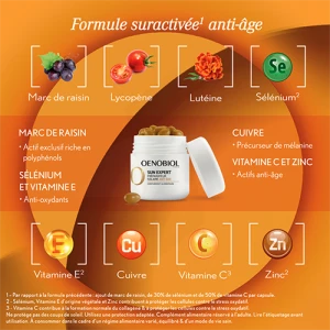 Oenobiol Sun Expert Caps Préparateur Solaire Anti-âge 2pots/30