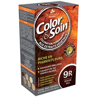 COLOR&SOIN Kit coloration permanente 9R rouge feu