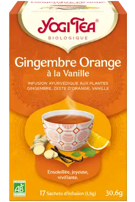 Yogi Tea Tisane AyurvÉdique Gingembre Orange Vanille Bio 17sach/1,8g à COLLONGES-SOUS-SALEVE