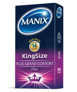Manix King Size Préservatif Avec Réservoir Lubrifié Confort B/14