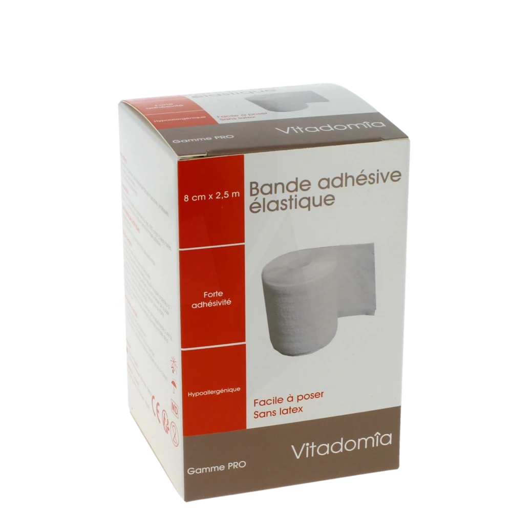 Vitadomia Bande Adhésive élastique 8cmx2,5m