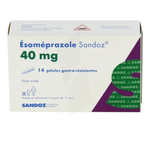 Esomeprazole Sandoz 40 Mg, Gélule Gastro-résistante