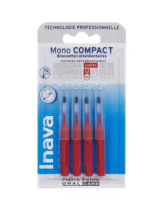 Inava Brossettes Mono Compact Rouge 1,5mm Iso4 B/4 à Harly