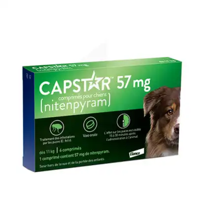 Capstar 57mg Comprimés Chien +11kg B/6 à CANALS