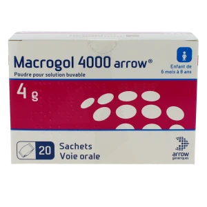 Macrogol 4000 Arrow 4 G, Poudre Pour Solution Buvable En Sachet