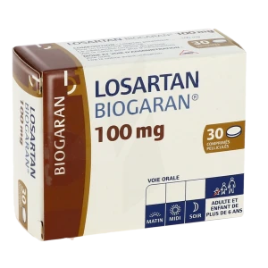 Losartan Biogaran 100 Mg, Comprimé Pelliculé