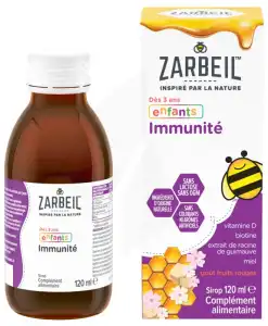 Acheter ZARBEIL Sirop immunité enfant fruits rouges Fl/120ml à Voiron