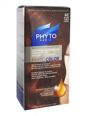 Phytocolor Coloration Permanente Phyto Blond Fonce Cuivre 6c à Paris