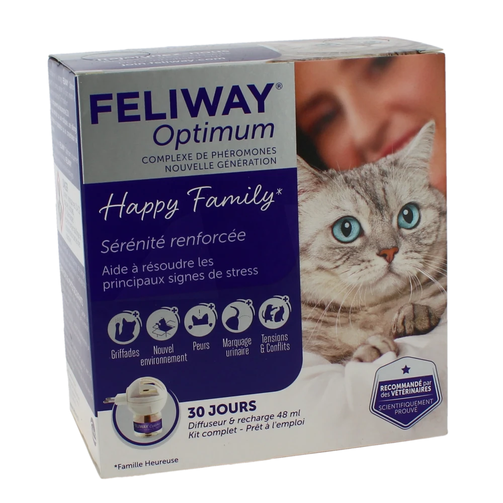 Feliway Optimum Kit Complet Sol Ext Fl/48 Ml