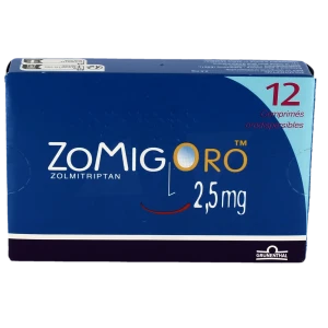Zomigoro 2,5 Mg, Comprimé Orodispersible