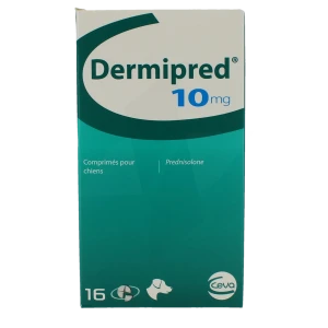 Dermipred 10 Mg Comprimes Pour Chiens, Comprimé