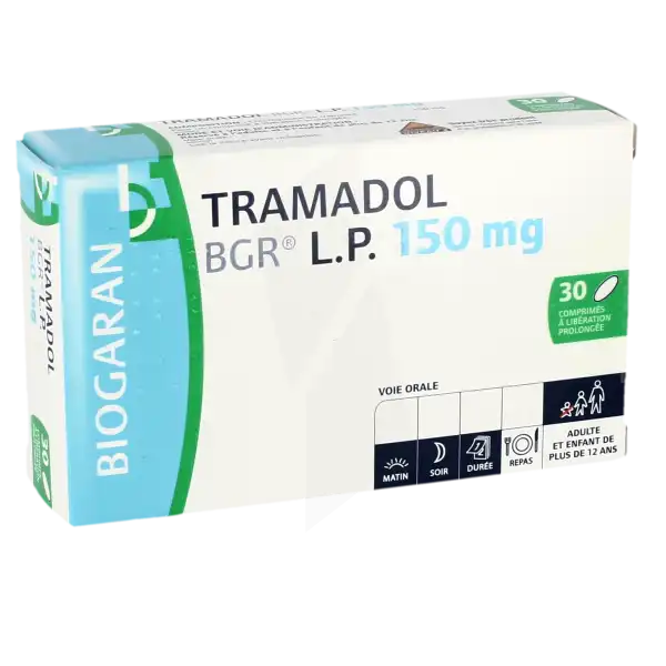 Tramadol Bgr L.p. 150 Mg, Comprimé à Libération Prolongée