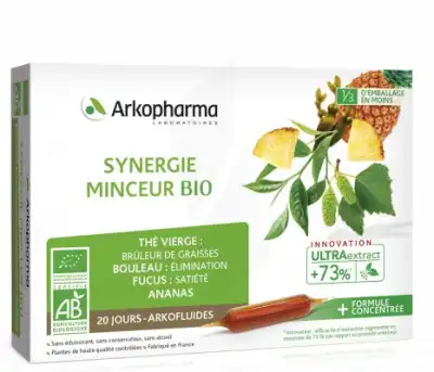 Arkofluide Bio Ultraextract Solution Buvable Synergie Minceur 20 Ampoules/10ml à Forbach