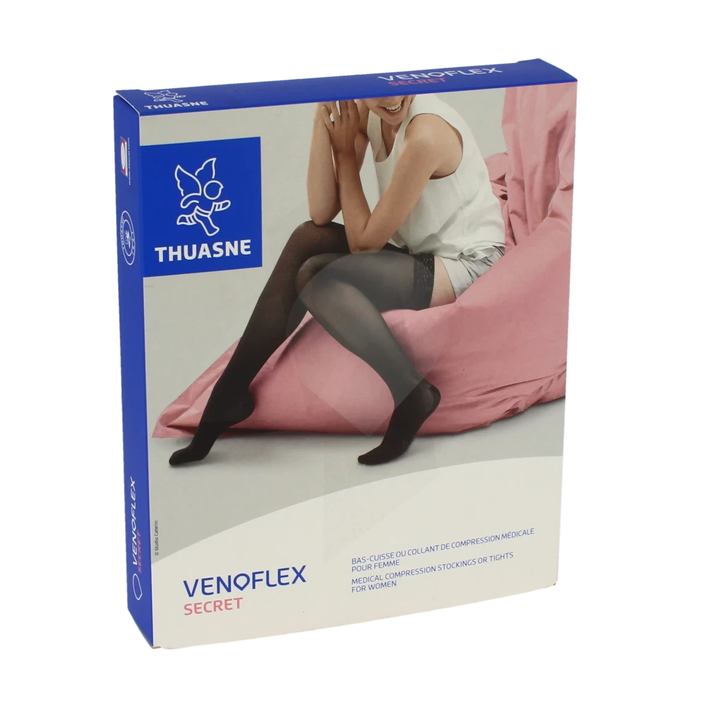 Venoflex Secret 2 Bas Antiglisse Femme Beige Bronzant T1n