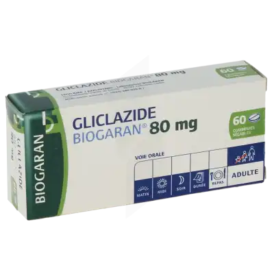 Gliclazide Biogaran 80 Mg, Comprimé Sécable à Nice