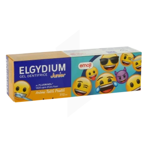Elgydium Junior Emoji Fa Pâte Dentifrice Tutti Frutti T/50ml