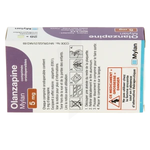 Olanzapine Viatris 5 Mg, Comprimé Orodispersible