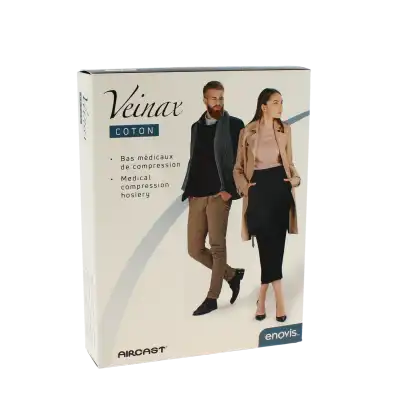 Veinax Coton Classe 2 Mi-bas Noir Taille 2 Long à AMBARÈS-ET-LAGRAVE