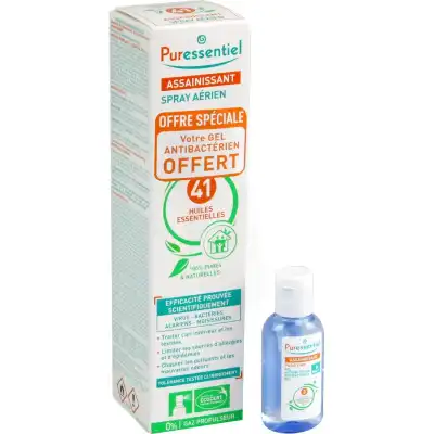 Puressentiel Assainissant Spray AÉrien 41 Huiles Essentielles Fl/200ml+gel AntibactÉrien 25ml à YZEURE