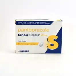 Pantoprazole Sandoz Conseil 20 Mg, Comprimé Gastro-résistant à Bordeaux