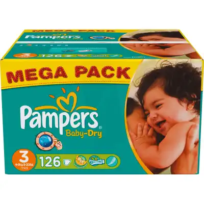 Pampers Active Baby Dry T3 X 126 à AMBARÈS-ET-LAGRAVE