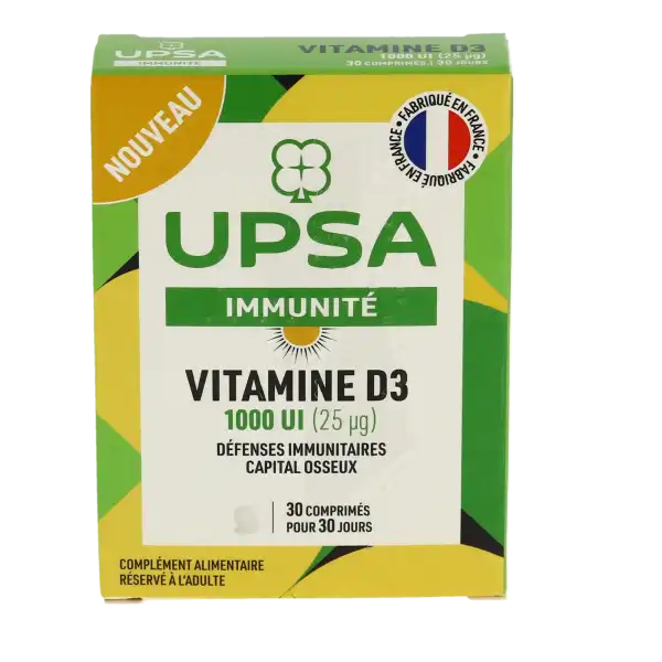 Upsa Vitamine D3 1000 Ui 25mg Comprimés B/30