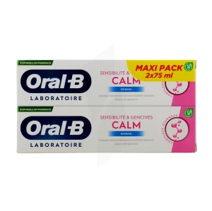 Oral B Laboratoire Sensibilite & Gencives Calm Original Dentifrice 2t/75ml
