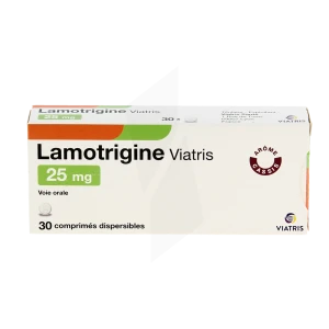 Lamotrigine Viatris 25 Mg, Comprimé Dispersible