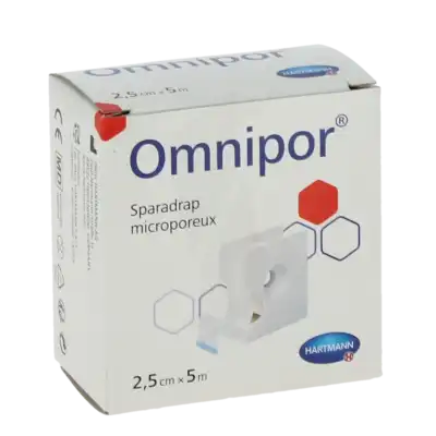 Omnipor® Sparadrap Microporeux 2,5 Cm X 5 Mètres - Dévidoir à Entrelacs