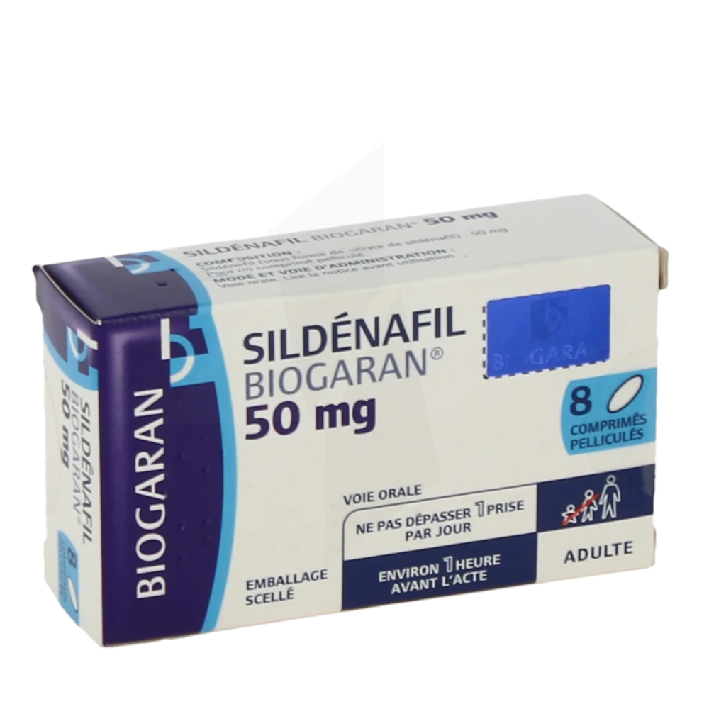 Sildenafil Biogaran 50 Mg, Comprimé Pelliculé