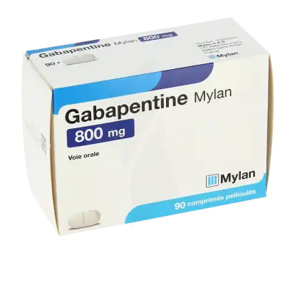 Gabapentine Mylan 800 Mg, Comprimé Pelliculé à Chelles