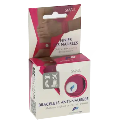 Pharmavoyage Bracelet Anti-nausées Enfant Rose Small B/2 à JOUE-LES-TOURS