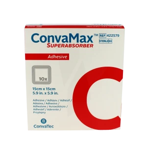 Convamax Pans Hydroc Adh Sté 15x15cm B/10