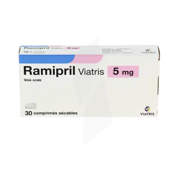 Ramipril Viatris 5 Mg, Comprimé Sécable