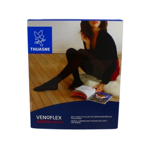 Venoflex Kokoon Absolu 2 Bas Cuisse Femme Noir Taille 4l