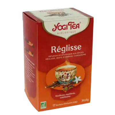 Yogi Tea Tisane Ayurvédique Réglisse Bio 17 Sachets/1,8g à ANGLET