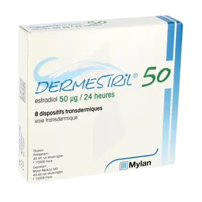 Dermestril 50 Microgrammes/24 Heures, Dispositif Transdermique à PEYNIER