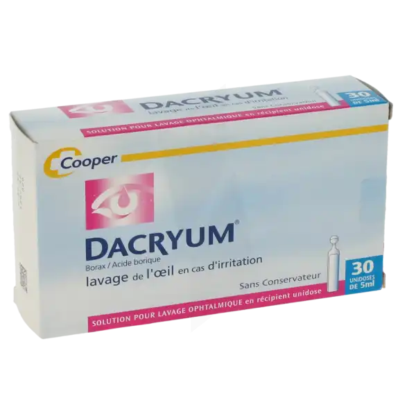 Dacryum, Solution Pour Lavage Ophtalmique En Récipient Unidose