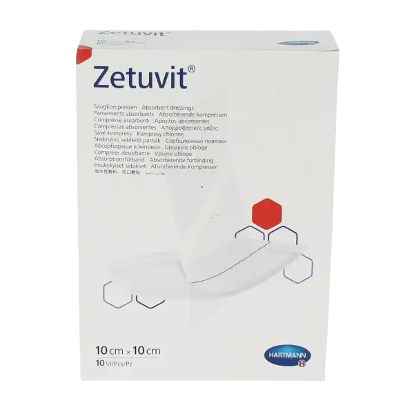 Zetuvit® Pansement Absorbant         10 X 10 Cm - Boîte De 10