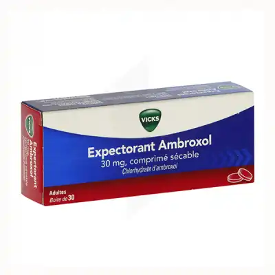 Vicks Expectorant Ambroxol 30 Mg, Comprimé Sécable à VITRE