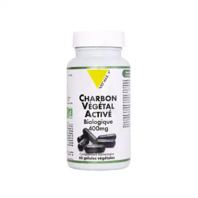 Vitall+ Charbon Végétal Activé 400mg Bio* Gélules Végétales B/60 à OULLINS