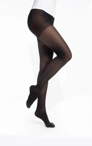 Sigvaris Essentiel Semi-transparent Collant  Femme Classe 2 Noir Large Long