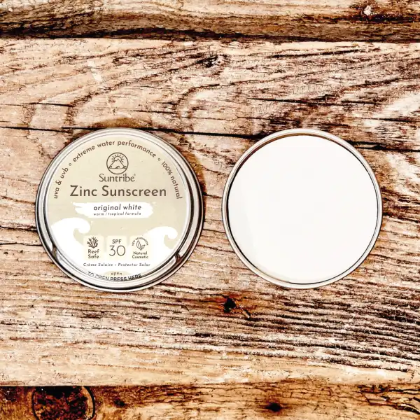 Suntribe Écran Solaire Au Zinc Entièrement Naturel Pour Le Visage Et Le Sport Spf30 Blanc Original 45g