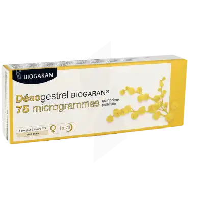 Desogestrel Biogaran 75 Microgrammes, Comprimé Pelliculé à MONTEREAU-FAULT-YONNE