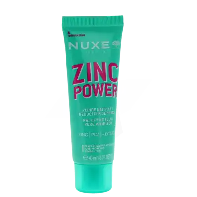 Nuxe Zinc Power Fluide Matifiant Réducteur De Pores Tube De 40 Ml à La Grande-Motte