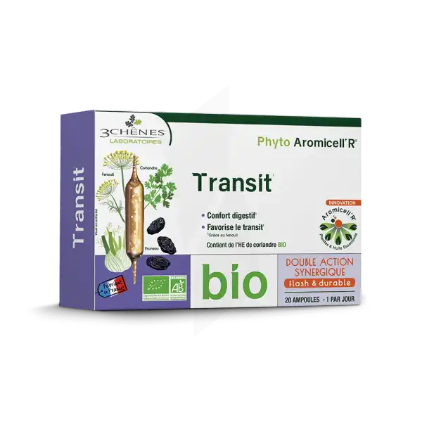 Phyto Aromicell'r Transit Solution Buvable Bio 20 Ampoules /10ml