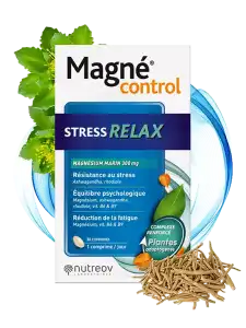 Nutreov Magné Control Stress Relax Comprimés B/30 à SAINT-MARTIN-DE-VALGAGUES