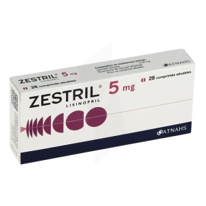 Zestril 5 Mg, Comprimé Sécable