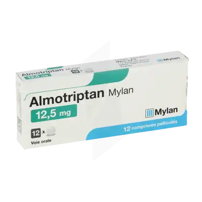 Almotriptan Viatris 12,5 Mg, Comprimé Pelliculé à Nice
