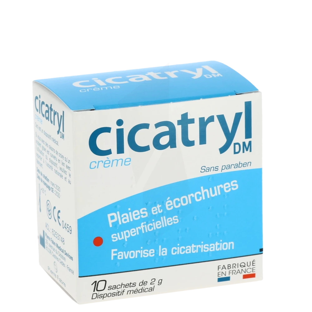 Cicatryl Crème Plaies Écorchures Superficielles 10 Sachets-dose/2g